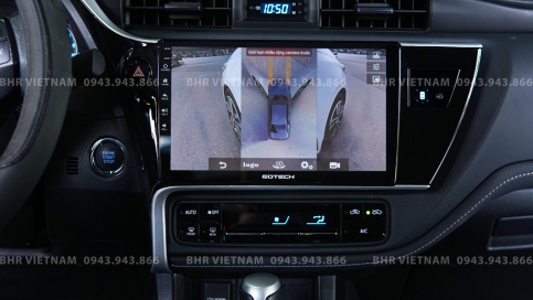 Màn hình DVD Android liền camera 360 Toyota Altis 2018 - nay | Gotech GT360 Plus